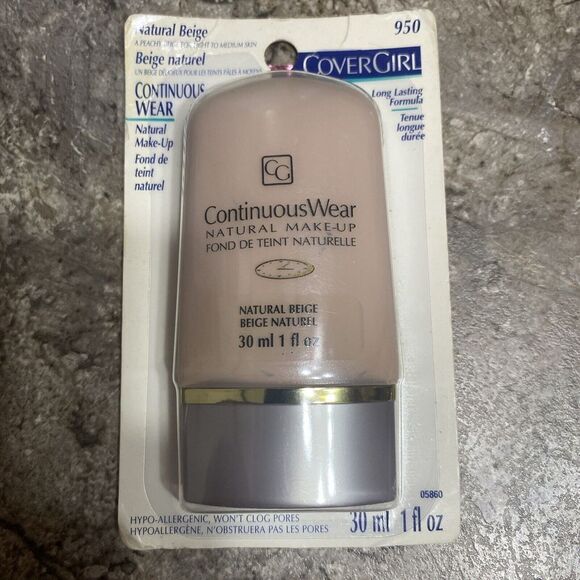Cover Girl Continuous Wear makeup Natural Beige #950 30 ml Card is imperfect - Picture 2 of 3